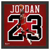 Michael Jordan #23 Chicago Bulls Impact Jersey Framed NBA Photo - Taass near me