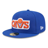 Cleveland Cavaliers 1983-1993 Hardwood Classics 59FIFTY Fitted Cap Blue - Taass discount