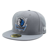 Dallas Mavericks Storm Gray New Era 59FIFTY Fitted NBA Cap - Taass for sale