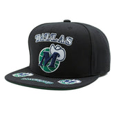 Dallas Mavericks Front Loaded Mitchell & Ness Snapback NBA Cap Black - Taass for sale