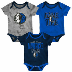 Dallas Mavericks Game Time NBA Baby Bodysuit Set (3-Piece) - Taass near me