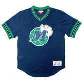 Dallas Mavericks Unbeaten Mitchell & Ness NBA V-Neck Mesh Shirt Navy - Taass online