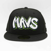 Dallas Mavericks MAVS City Edition New Era 59FIFTY Fitted NBA Cap Black - Taass sale