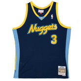 Allen Iverson #3 Denver Nuggets 2006-07 Mitchell & Ness Swingman NBA Jersey Navy - Taass sale