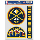 Denver Nuggets Multi-Use NBA Decals Set (3 Pcs.) - Taass discount