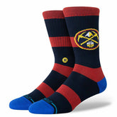 Denver Nuggets Stance Prep School NBA Crew Socks Navy - Taass US