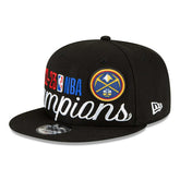 Denver Nuggets 2023 NBA Champions Locker Room New Era 9FIFTY Snapback Cap - Taass US