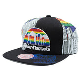Denver Nuggets Shirt Remix Mitchell & Ness Snapback NBA Cap Black - Taass for sale