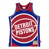 Detroit Pistons Big Face 2.0 Mitchell & Ness NBA Jersey Red - Taass discount