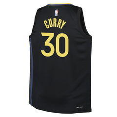 Stephen Curry #30 Golden State Warriors Statement Swingman NBA Jersey Black (YOUTH) - Taass near me