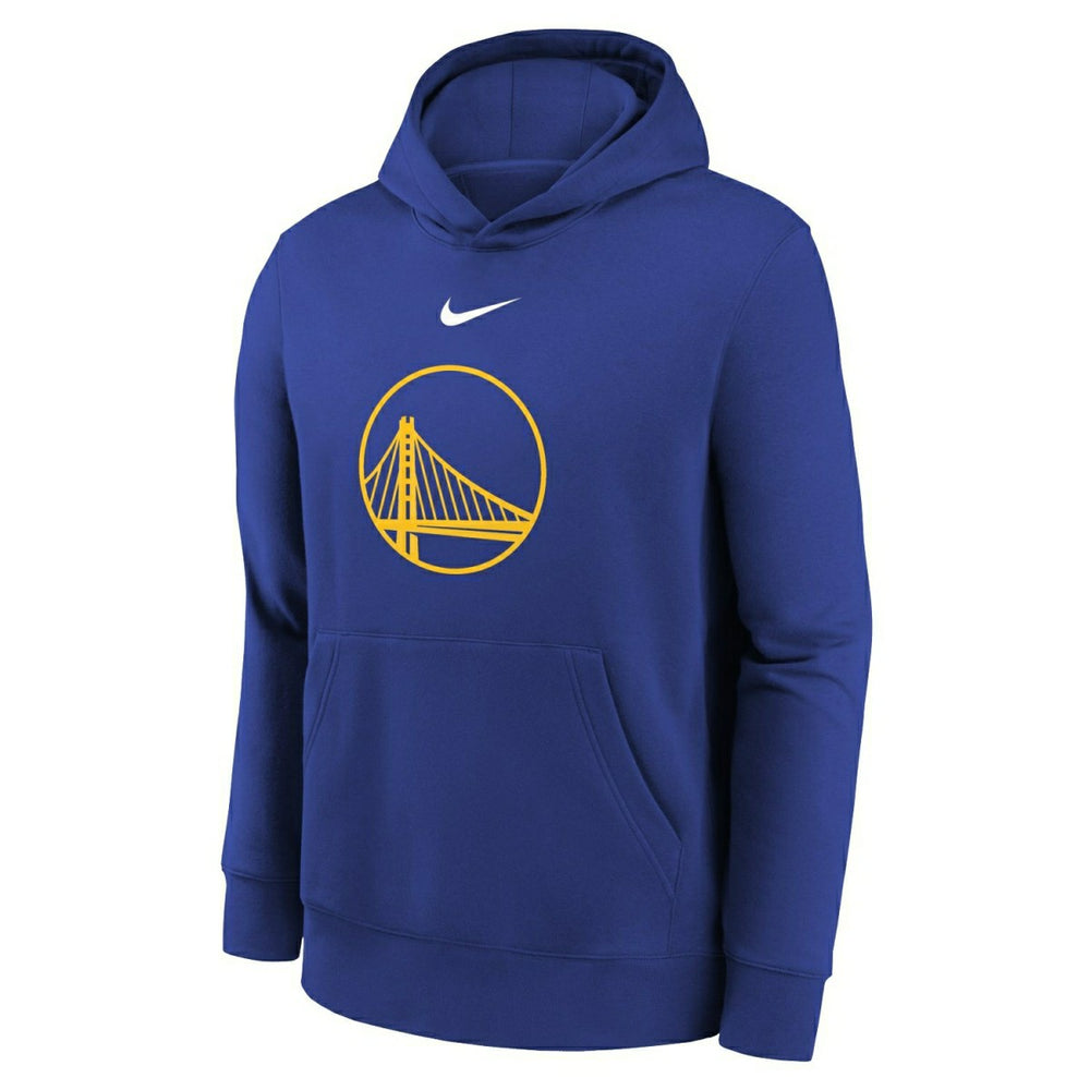 Golden State Warriors NBA Logo Nike Club Hoodie Blue (YOUTH) - Taass near me
