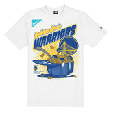 Golden State Warriors Cereal Bowl Oversized NBA T-Shirt White - Taass online
