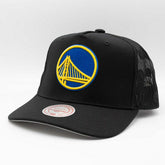 Golden State Warriors Mitchell & Ness Monogram NBA Trucker Cap Black - Taass discount