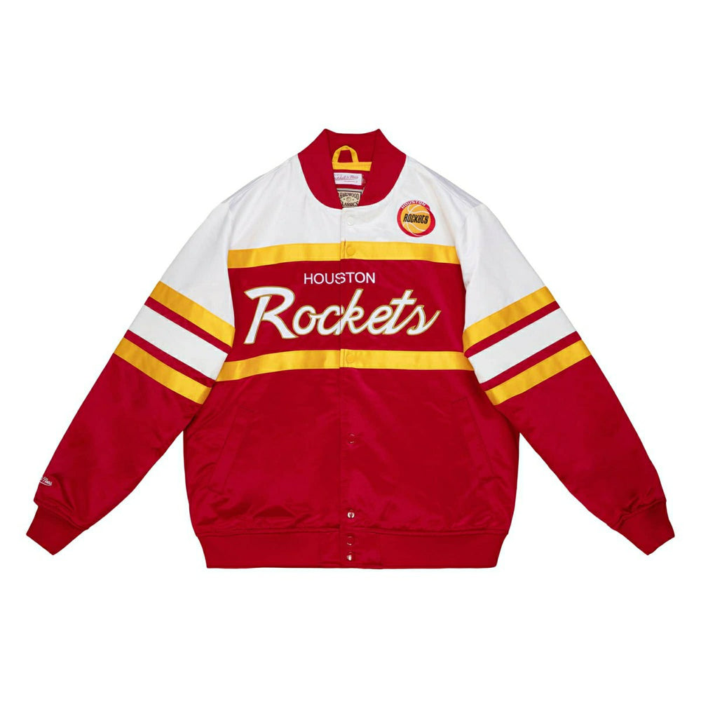 Houston Rockets Mitchell & Ness Script Heavyweight Satin NBA Jacket - Taass US