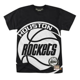 Houston Rockets Big Face 3.0 Heavyweight Mitchell & Ness NBA T-Shirt Black - Taass online
