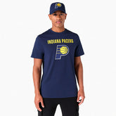 Indiana Pacers Team Logo NBA T-Shirt Navy - Taass US