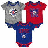 Los Angeles Clippers Game Time NBA Baby Bodysuit Set (3-Piece) - Taass for sale