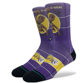 Shaq O'Neal Los Angeles Lakers Big Head Stance Crew Socks - Taass near me
