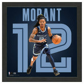 Ja Morant #12 Memphis Grizzlies Impact Jersey Framed NBA Photo - Taass US