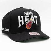 Miami Heat Big Time Mitchell & Ness Pro Pinch Snapback NBA Cap - Taass discount