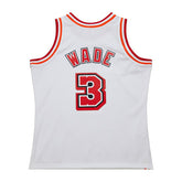 Dwyane Wade #3 Miami Heat 2007-08 Mitchell & Ness Swingman NBA Jersey White - Taass sale