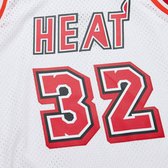 Shaquille O'Neal #32 Miami Heat 2007-08 Mitchell & Ness Swingman NBA Jersey White - Taass discount