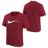 Miami Heat Nike Swoosh Logo NBA T-Shirt Red (YOUTH) - Taass US