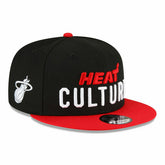 Miami Heat 2023 NBA City Edition New Era 9FIFTY Snapback Cap - Taass for sale