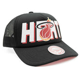Miami Heat NBA Billboard Mitchell & Ness Trucker Cap - Taass US