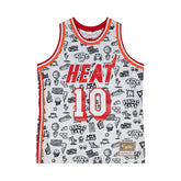 Tim Hardaway #10 Miami Heat Doodle Mitchell & Ness Swingman NBA Jersey - Taass discount