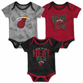 Miami Heat Game Time NBA Baby Bodysuit Set (3-Piece) - Taass near me