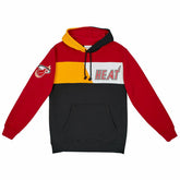 Miami Heat Mitchell & Ness Color Blocked NBA Fleece Hoodie - Taass online
