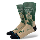 Giannis Antetokounmpo Milwaukee Bucks Stance Pasted Crew Socks - Taass discount