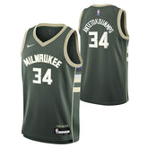 Giannis Antetokounmpo #34 Milwaukee Bucks Nike Swingman NBA Jersey Green (YOUTH) - Taass discount