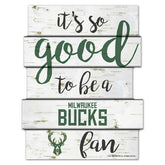 Milwaukee Bucks Birchwood NBA Wood Sign - Taass discount