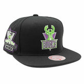 Milwaukee Bucks Neon Tropical Mitchell & Ness Snapback NBA Cap - Taass for sale