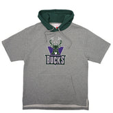 Milwaukee Bucks Postgame Mitchell & Ness Short Sleeve NBA Hoodie - Taass online