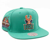 Milwaukee Bucks Desert Green All-Star Mitchell & Ness Snapback NBA Cap - Taass near me