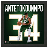 Giannis Antetokounmpo #34 Milwaukee Bucks Impact Jersey Framed NBA Photo - Taass near me