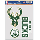 Milwaukee Bucks Multi-Use NBA Decals Set (3 Pcs.) - Taass online