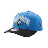 Minnesota Timberwolves Team Arch Classic Red Stretch-Snap NBA Cap Blue - Taass for sale