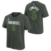 Anthony Edwards #5 Minnesota Timberwolves Player NBA T-Shirt Gray (YOUTH) - Taass sale