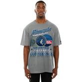 Minnesota Timberwolves Sport Classics Oversized NBA T-Shirt Gray - Taass for sale