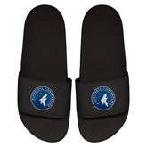 Minnesota Timberwolves Primary Logo ISlide NBA Gel Slides Black - Taass near me