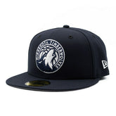 Minnesota Timberwolves Navy Logo New Era 59FIFTY Fitted NBA Cap - Taass online