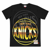 New York Knicks Big Face 4.0 Heavyweight Mitchell & Ness NBA T-Shirt Black - Taass sale