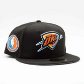 Oklahoma City Thunder NBA Side Patch 59FIFTY Fitted Cap Black - Taass near me