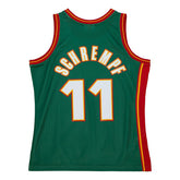 Detlef Schrempf #11 Seattle SuperSonics 1995-96 Swingman NBA Jersey Green - Taass sale