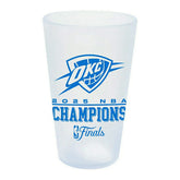 Oklahoma City Thunder 2025 NBA Champions Silicone Pint Glass - Taass for sale