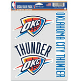 Oklahoma City Thunder Multi-Use NBA Decals Set (3 Pcs.) - Taass discount